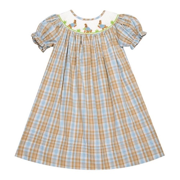 🐰ARRIVED Easter Smocked Dress Emboridered 1520 - Picture 1 of 1